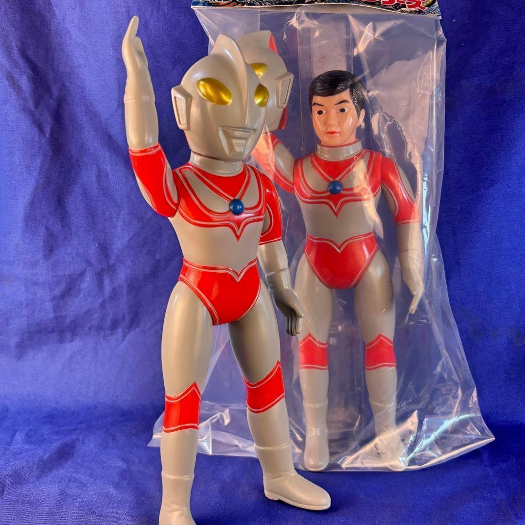 帰ってきたウルトラマン 【ブルマァク 】マスク取れ 大　昭和レトロカラー未開封品