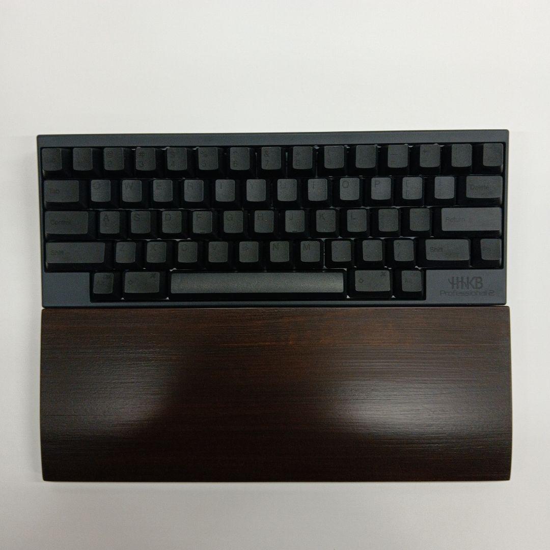 パイン集成材 HHKB用 手作りパームレスト兼キーボードルーフ