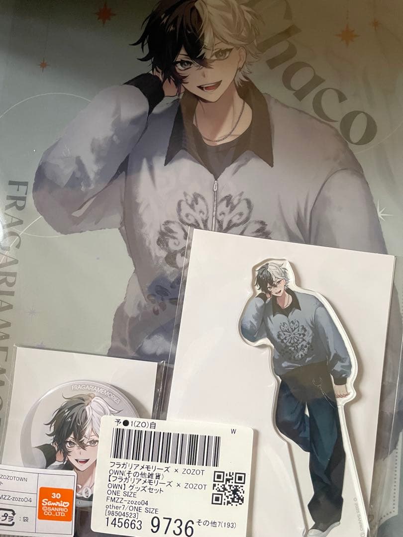 フラガリアメモリーズ ZOZOTOWN チャコ クリアファイル 缶バッジ