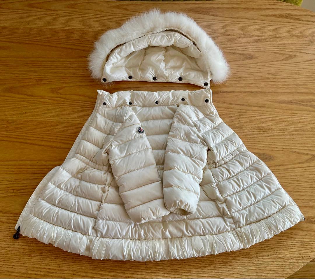 MONCLER ホワイトダウンコート サイズ2