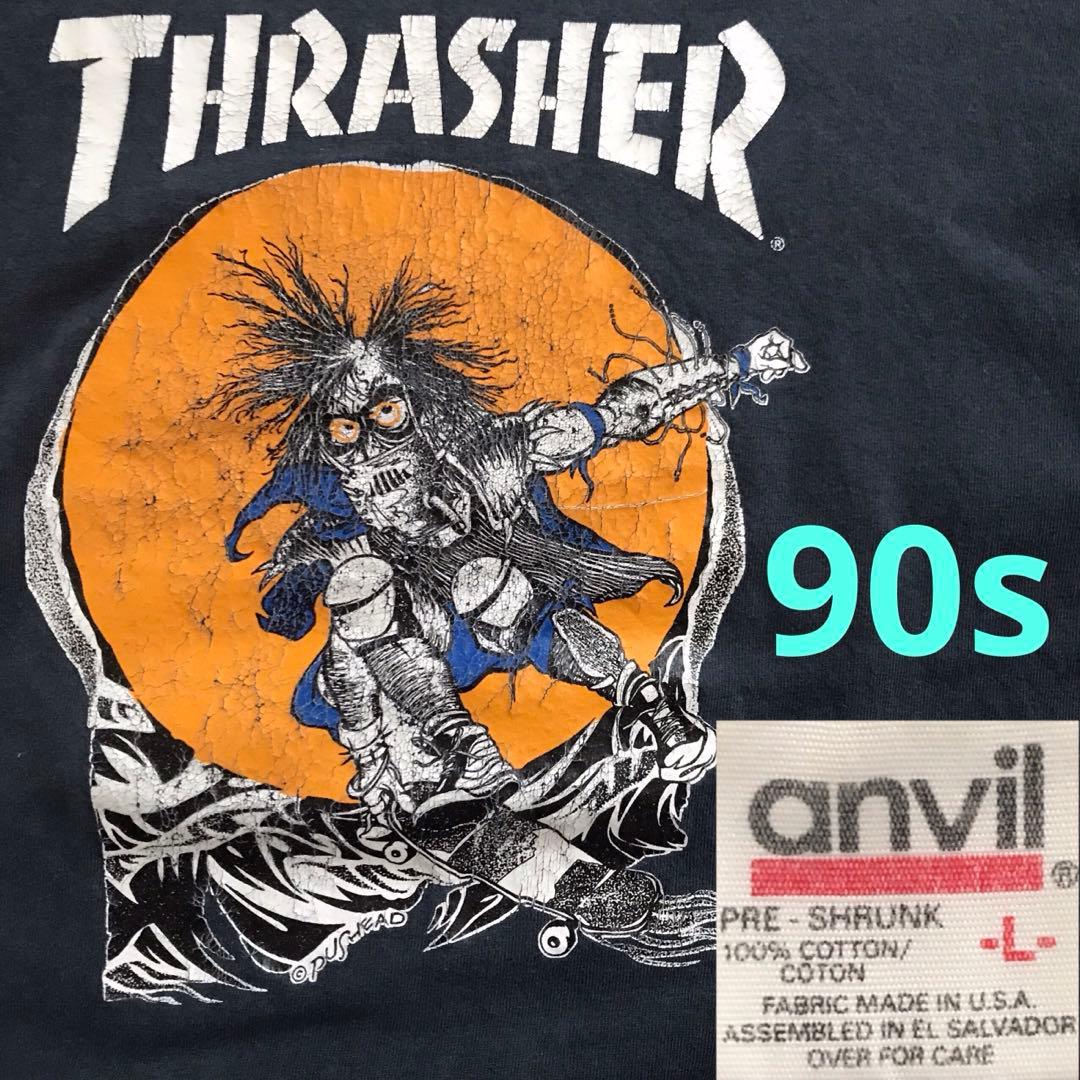 27 THRASHER スラッシャー 90年代ヴィンテージ Tシャツ - メルカリ