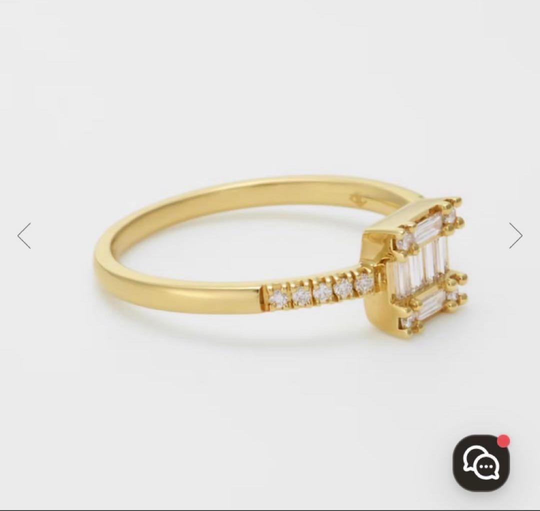 【美品】ベルシオラ リング k18 ダイヤモンド0.24カラット　11号