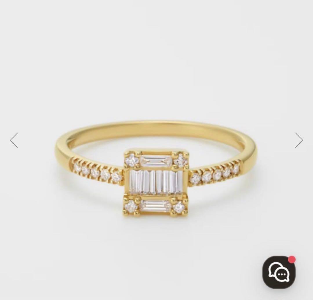 【美品】ベルシオラ リング k18 ダイヤモンド0.24カラット　11号