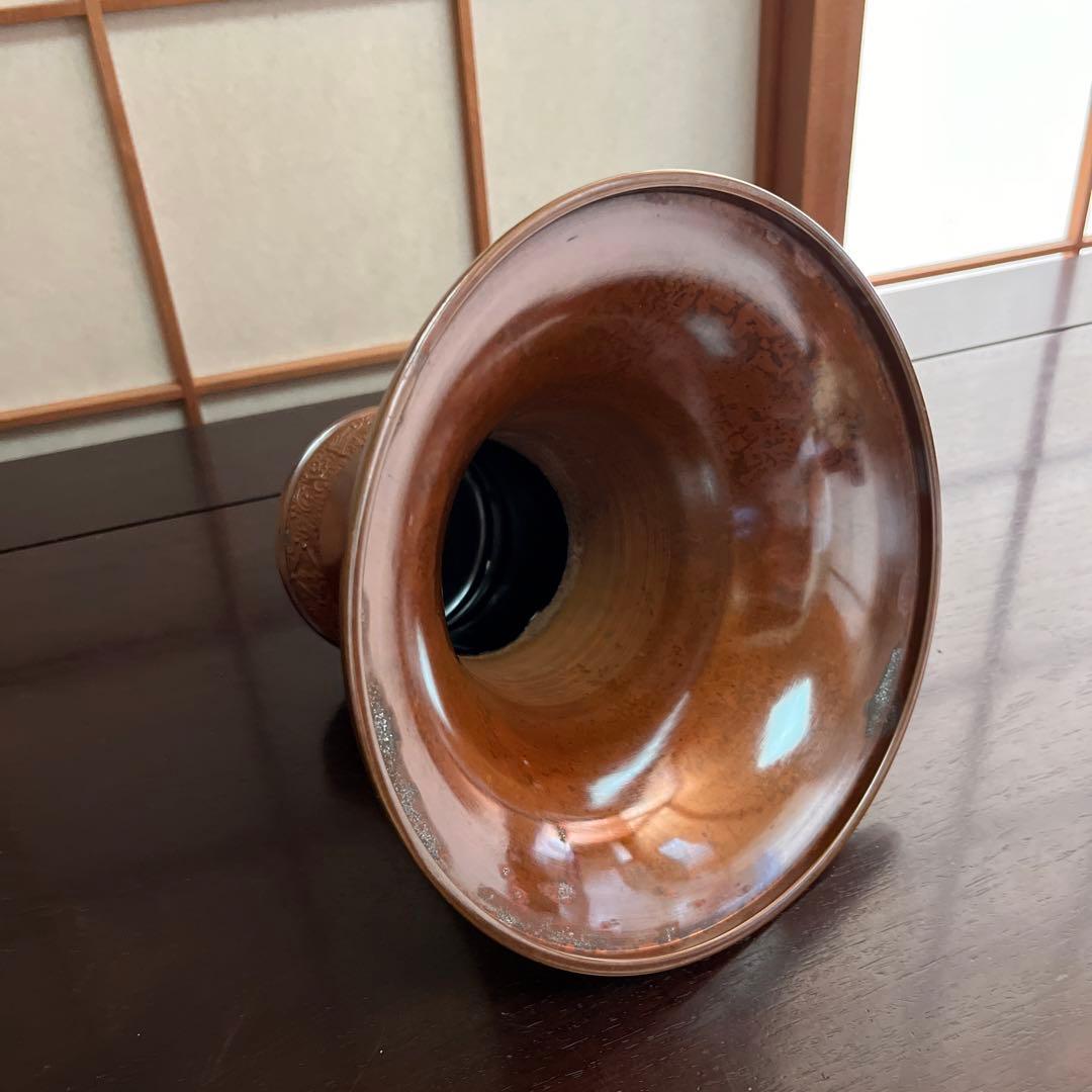 遠州流七世好「萬物」花器銅製