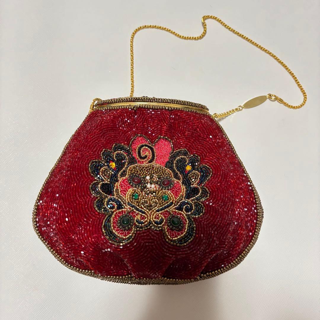 皇室御用達 LUMY はしもと　高級ヴィンテージ ビーズバッグ