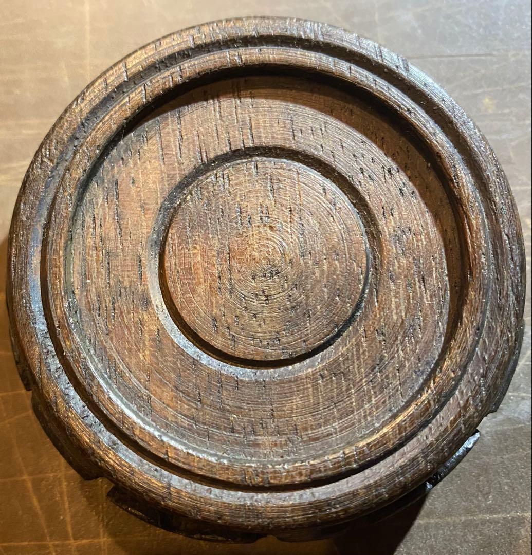 古和田玉 翡翠 鑑賞台付・ヴィンテージ レア ・オブジェ・鼻煙壺