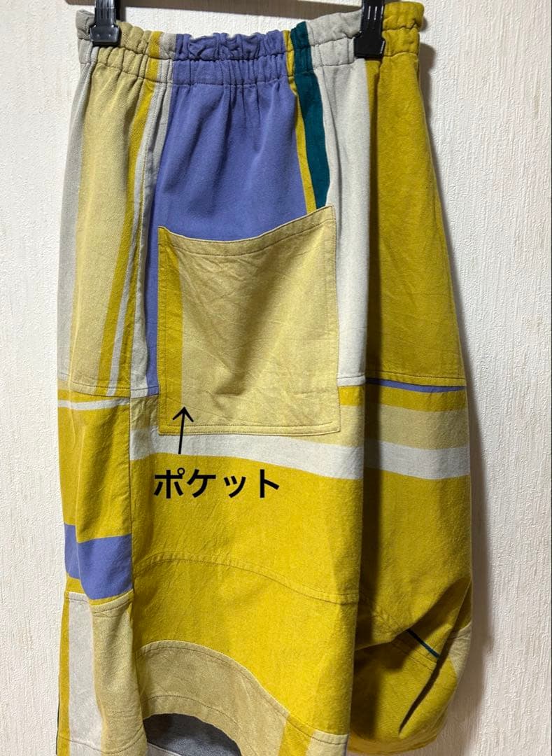 tamaki niime コットン　タルンパンツ　ショート　　サルエル風パンツ