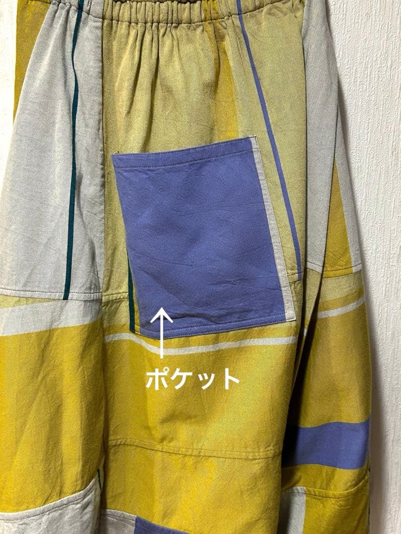 tamaki niime コットン　タルンパンツ　ショート　　サルエル風パンツ