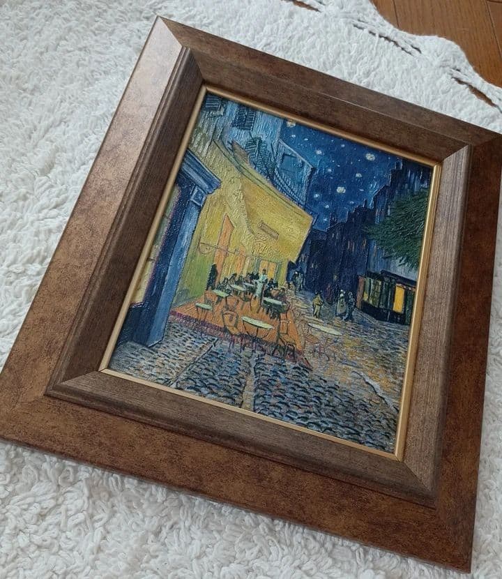 ゴッホ夜のカフェテラスゴッホの立体複製画「アルゴグラフ」