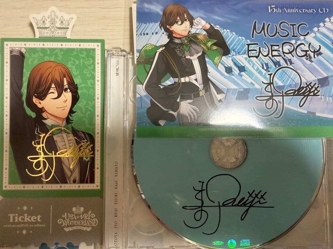 15th Anniversary CD うたプリ 寿嶺二 直筆サイン - メルカリ