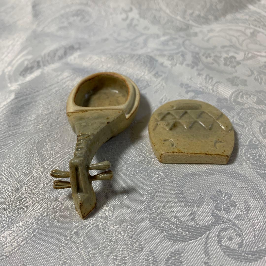 茶道具 香合 琵琶 酉ゆう窯 岩渕重哉