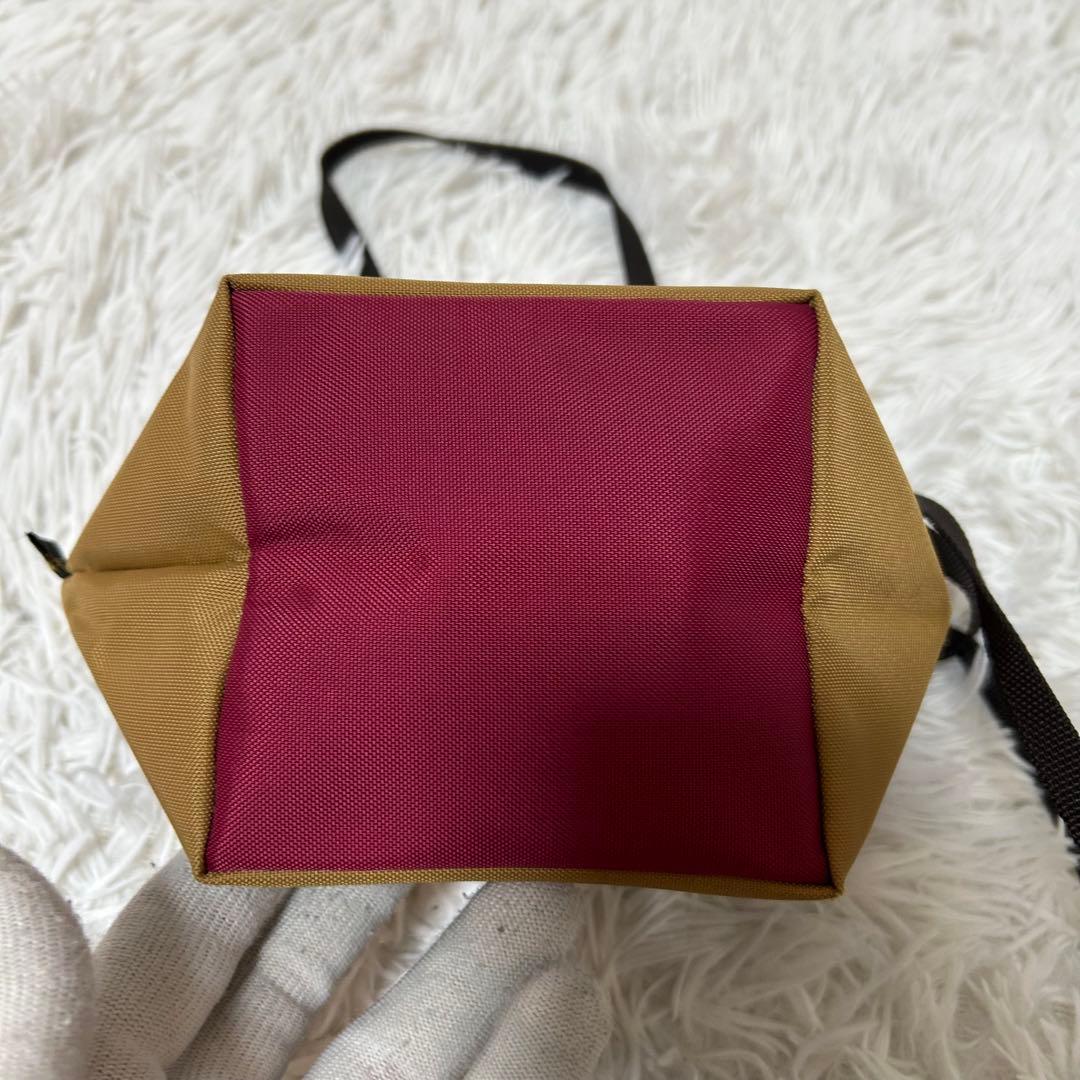 【美品✨舟形ミニショルダー】エルベシャプリエ　コンパクト　ベージュ　人気　軽量