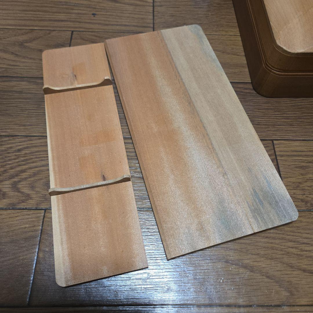 木製 鎌倉彫用桂木地 硯箱