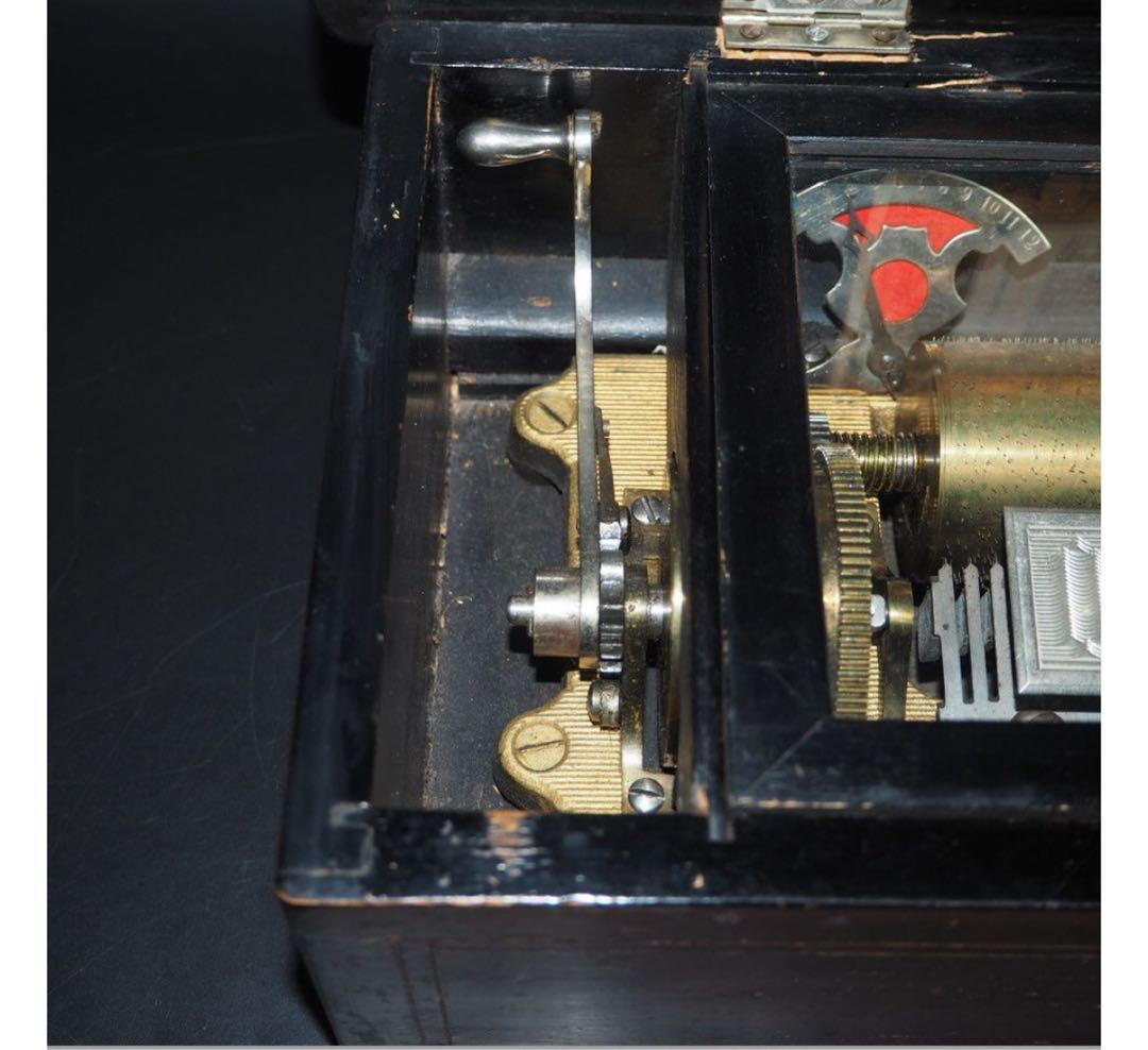 送料無料博物館級19世紀半ば頃スイス製オルゴール 稼働品幅48cm重8.3