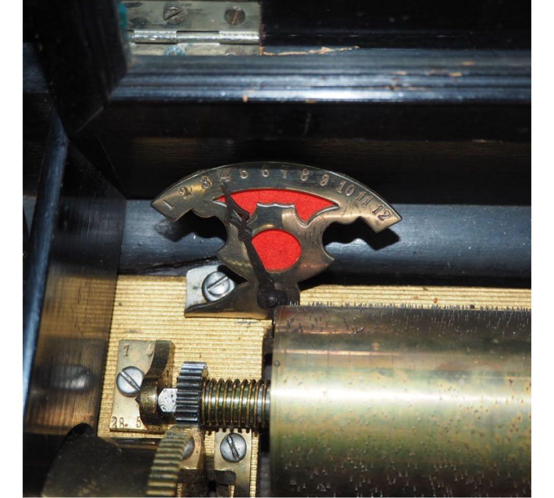 送料無料博物館級19世紀半ば頃スイス製オルゴール 稼働品幅48cm重8.3