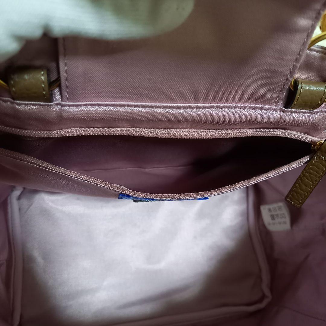 ブルーレーベルクレストブリッジ　２wayハンドバッグ　バンブー　チェック