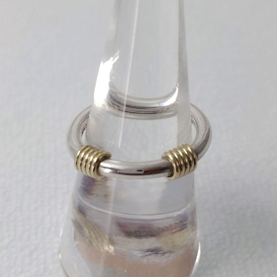 Tiffany＆Co. バンドウィズ2 ワイヤーリング #10 シルバー/k18