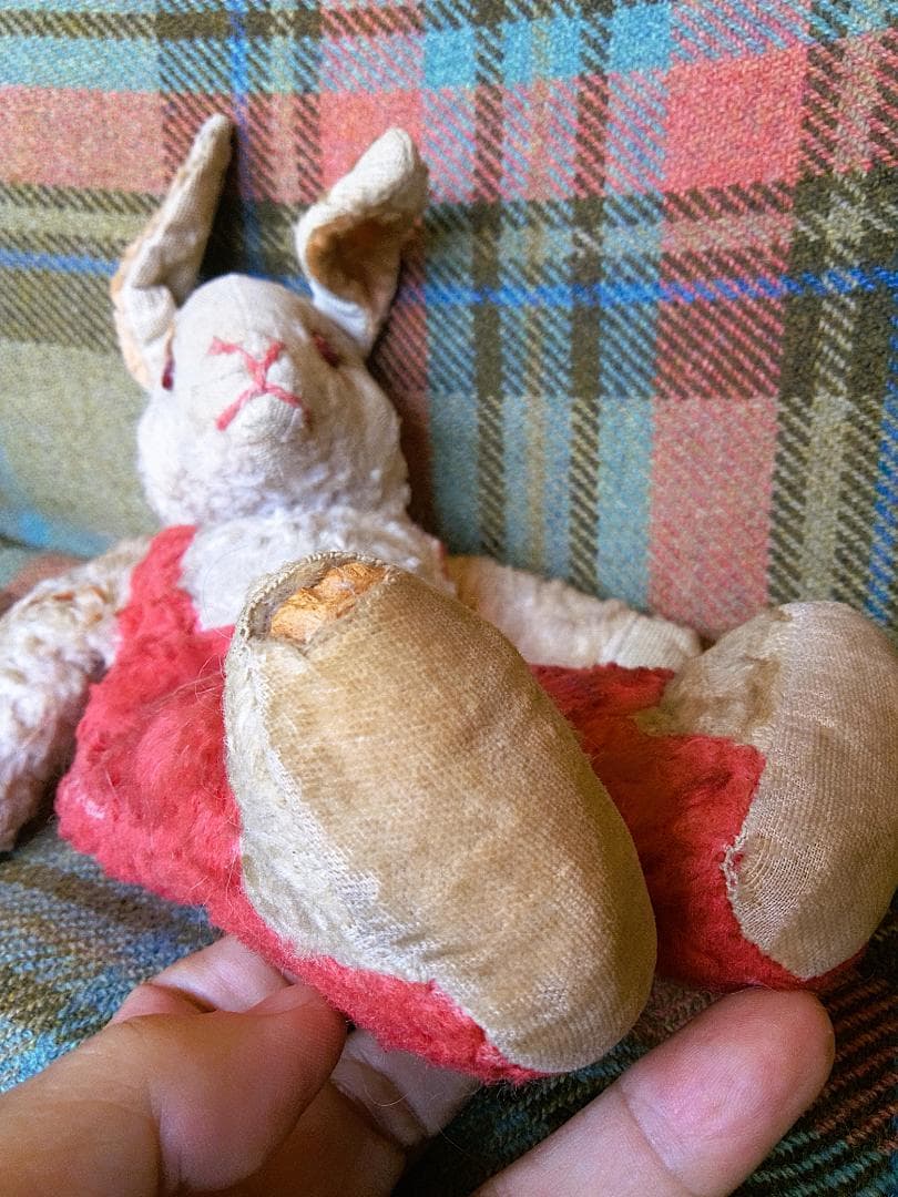 ☆赤いパンツのうさぎ アンティークのラビット 26cm from ENGLAND