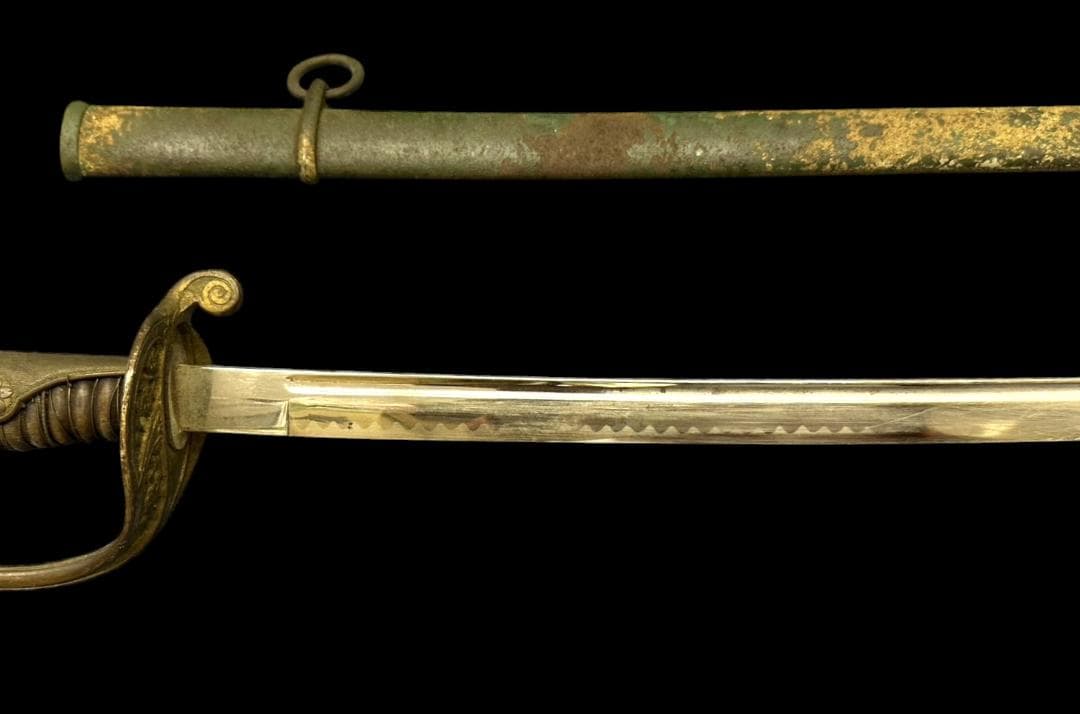 軍刀 指揮刀 模造刀 軍物 全長-約90.5cm 樋あり 旧日本軍