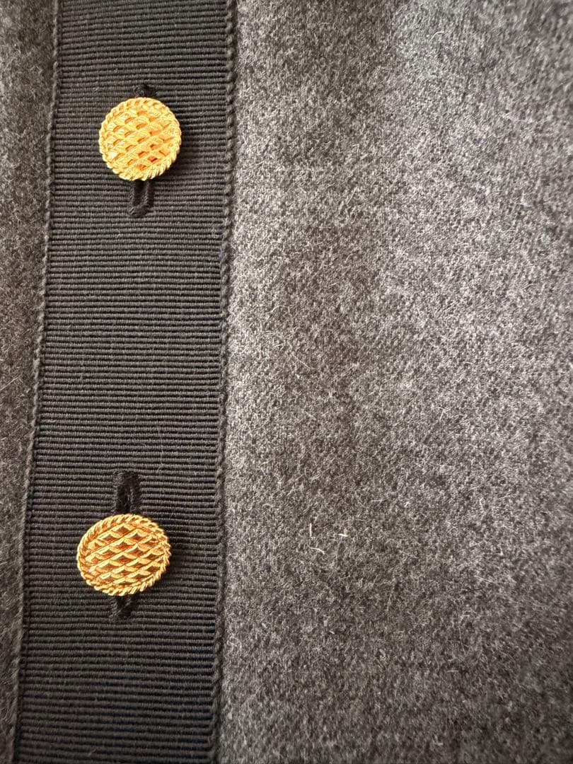 CHANEL シャネル　スカート　グレー　ブラック　カシミア