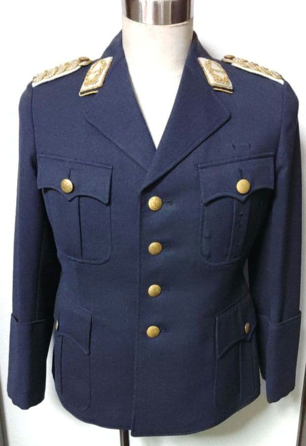 ブルーグレーミリタリージャケット