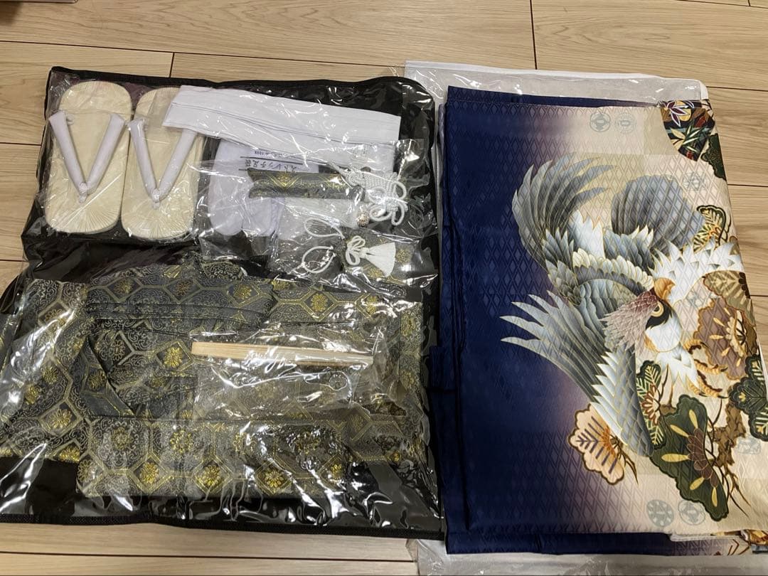 七五三 5歳　男の子　12点フルセット　着物　袴　110cm〜120cm