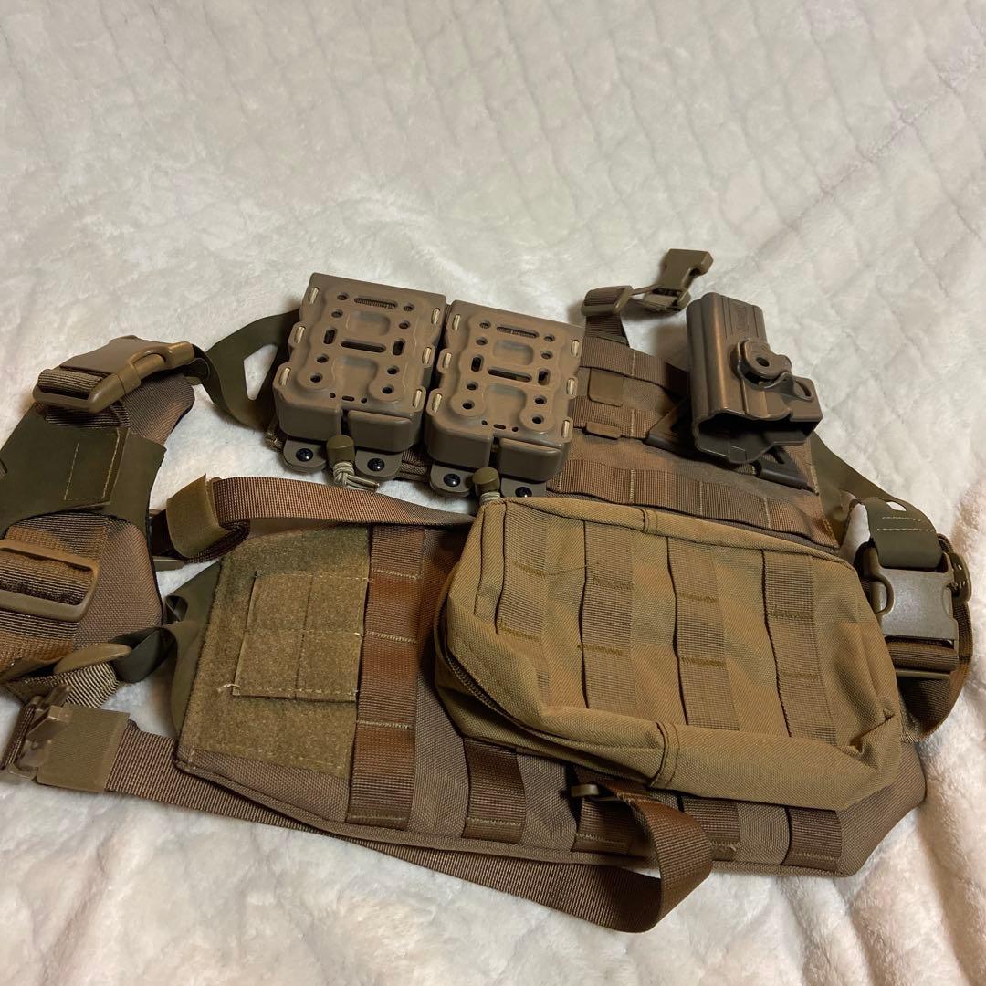 サバゲー プレートキャリア バンダリア ポーチ ホルダーセット