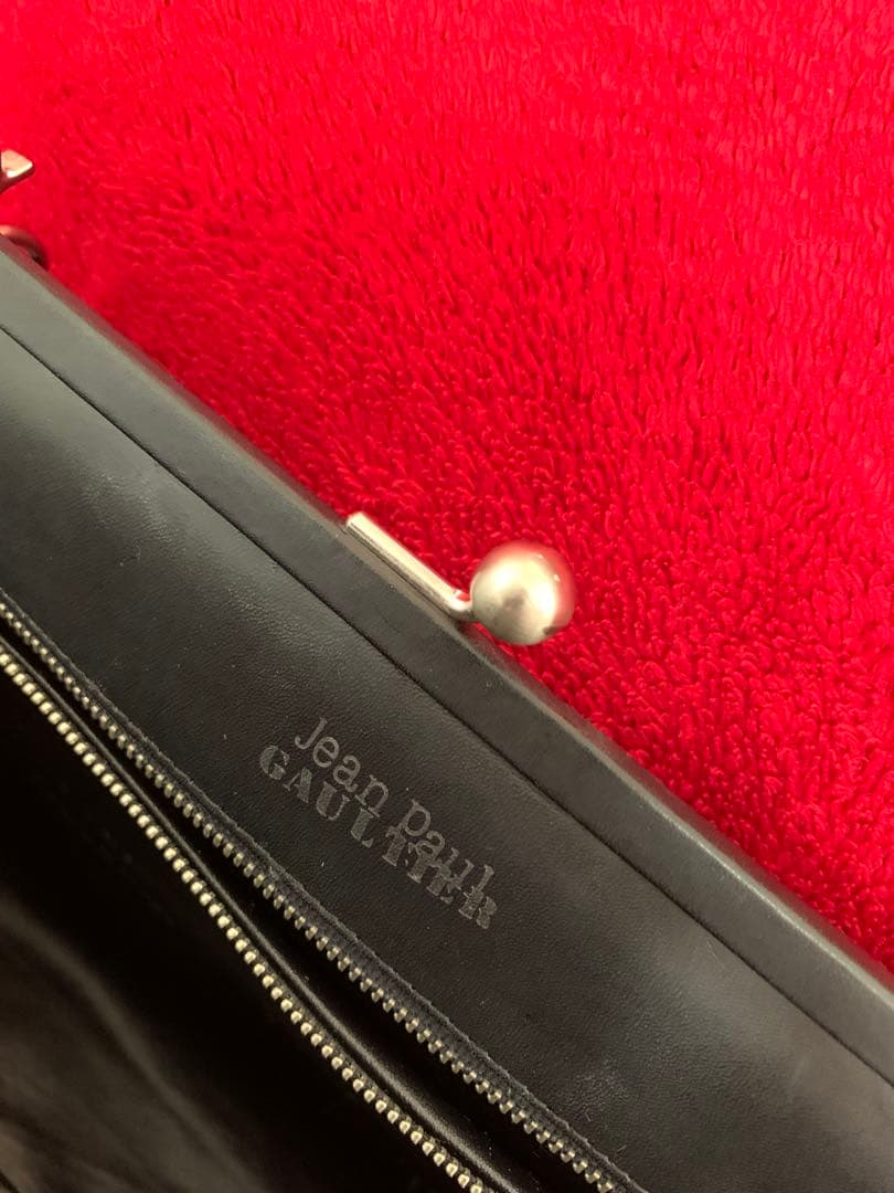 瑠衣　Jean Paul Gaultier 廃盤美品がま口バッグブラック