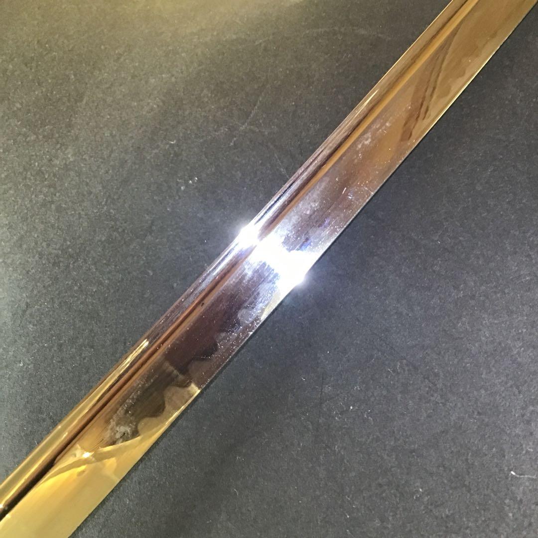 戦前昭和　指揮刀　丸ニ鷹の羽家紋　特注サーベル