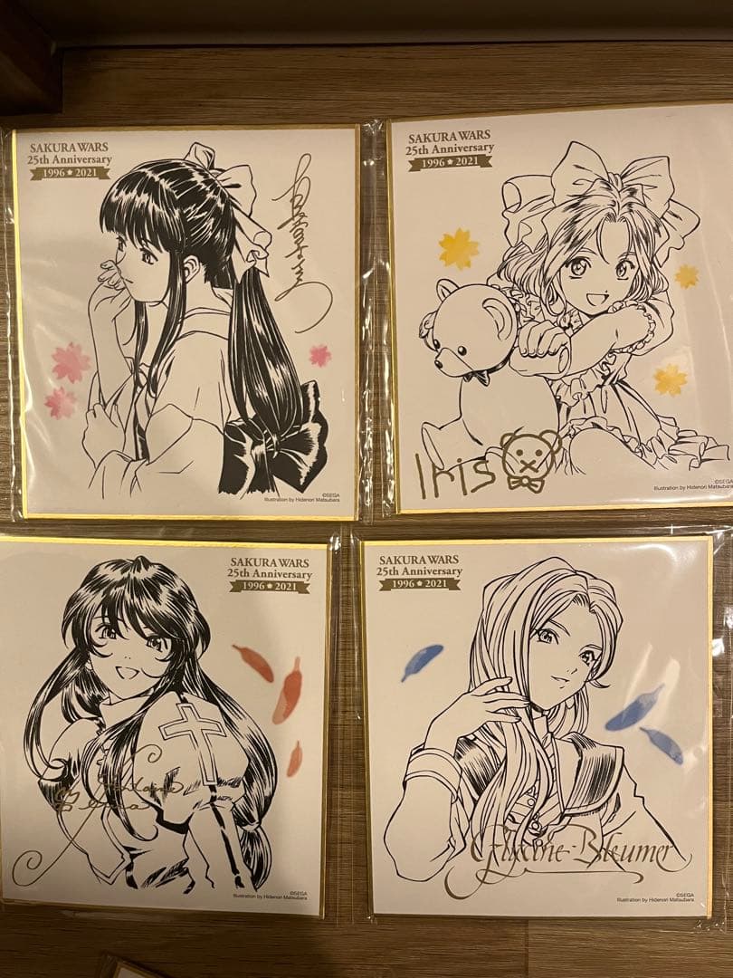 サクラ大戦　ミニ色紙コレクション25周年　16枚まとめ売り