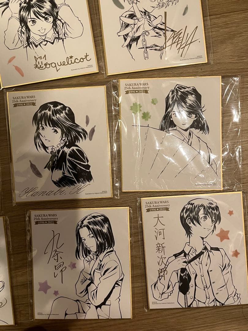 サクラ大戦　ミニ色紙コレクション25周年　16枚まとめ売り