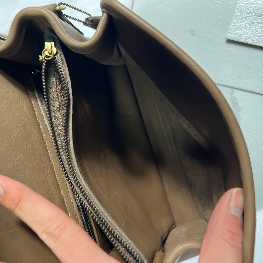 オールドコーチ ショルダーバッグ 2way ターンロック モカブラウン USA製