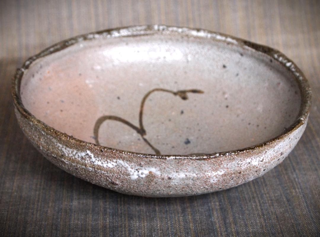 希少作★中川自然坊★絵唐津鉢★共箱・栞