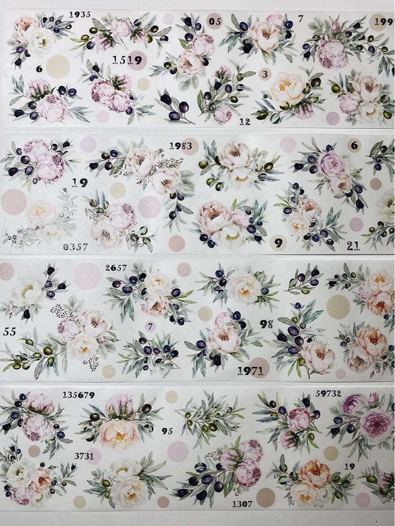 墨墨若墨《花与果》海外マスキングテープ　マステ 【1786】