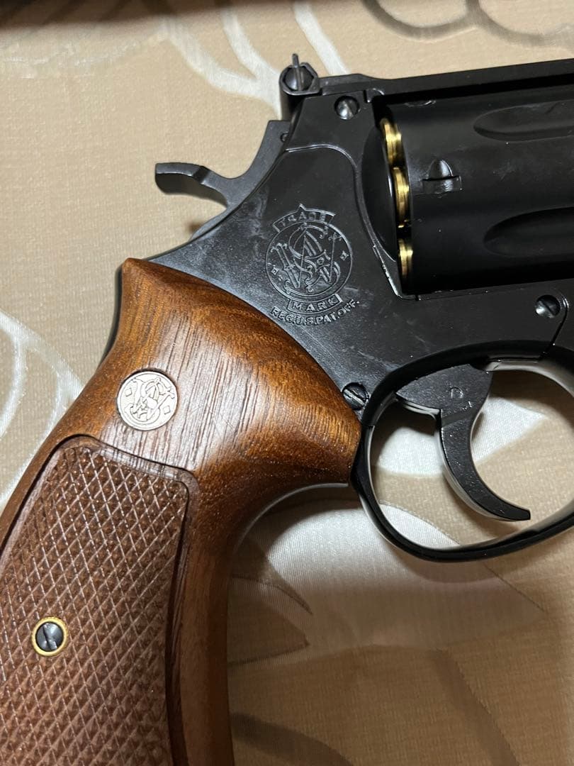 マルシン製6mmガスリボルバー M586マットブラック Xカート 木製