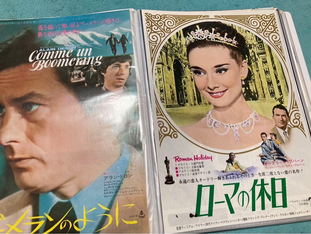 映画　チラシ　昭和　洋画など　80枚　まとめ売り　フォルダー入り②