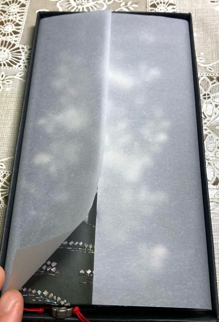 【新品】韓国国立博物館　螺鈿柄　メモ帳　手帳　韓国伝統工芸品　希少品　2冊セット