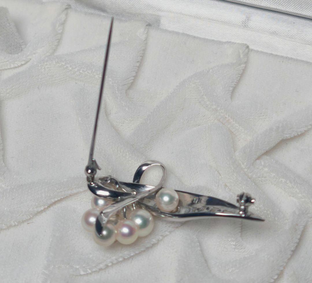 極美品 最高級!!】ミキモト ブローチ パール 8珠 希少デザイン 皇室御用達