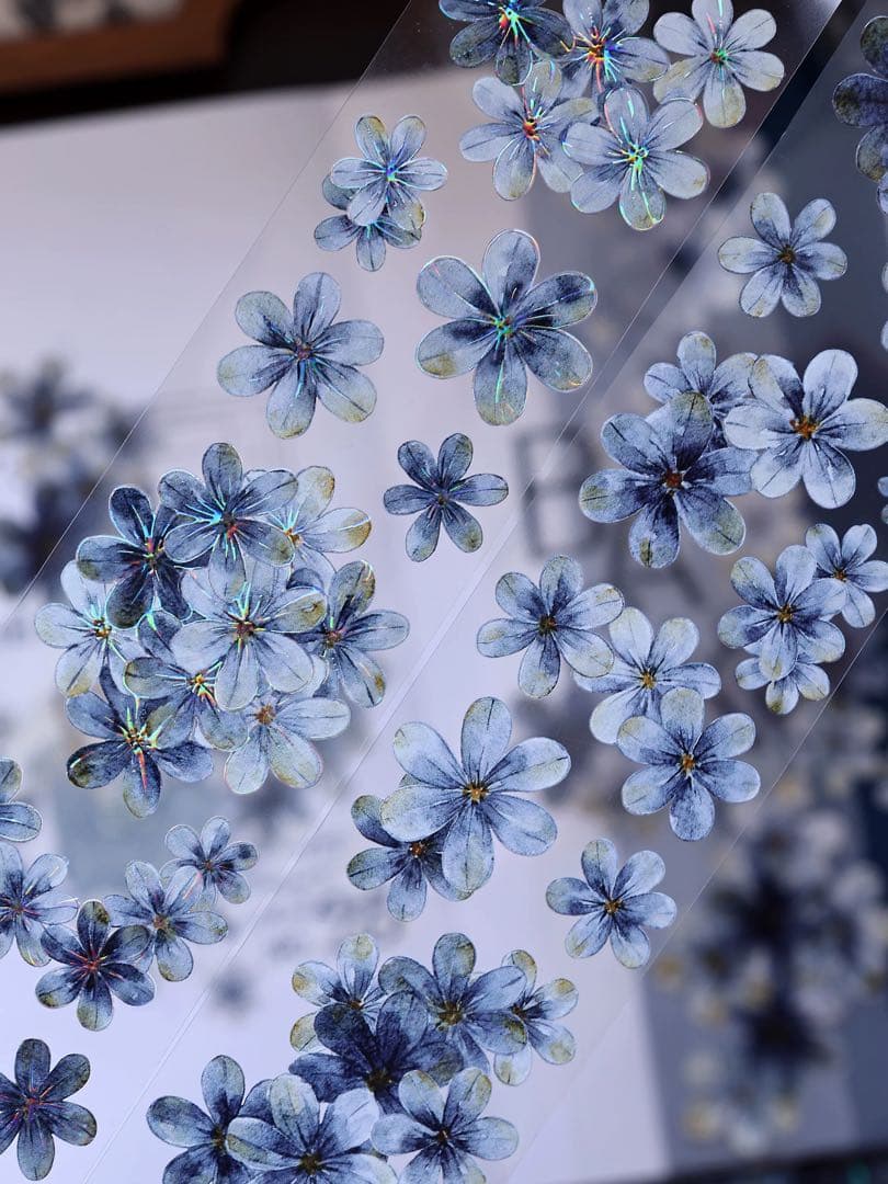 小白家文創《深海蓝》海外マスキングテープ　マステ 【2516】