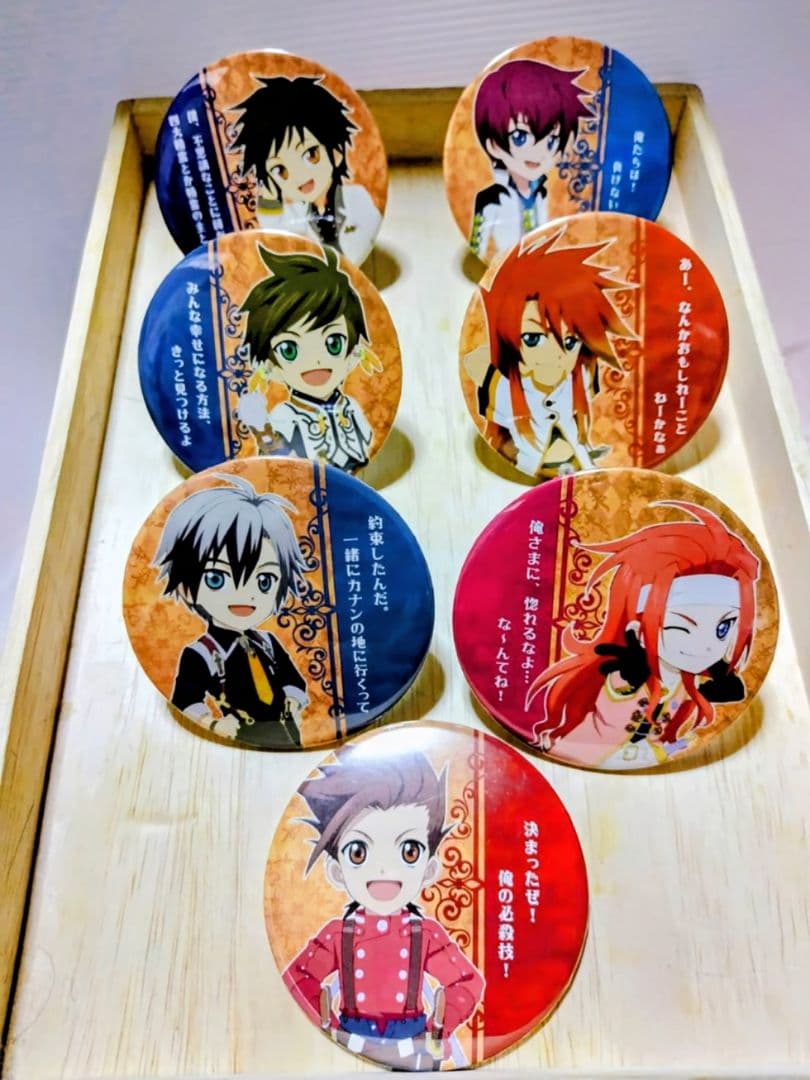 テイルズオブシリーズ 缶バッチ・アクリルバッジ・クリアブローチまとめ売り