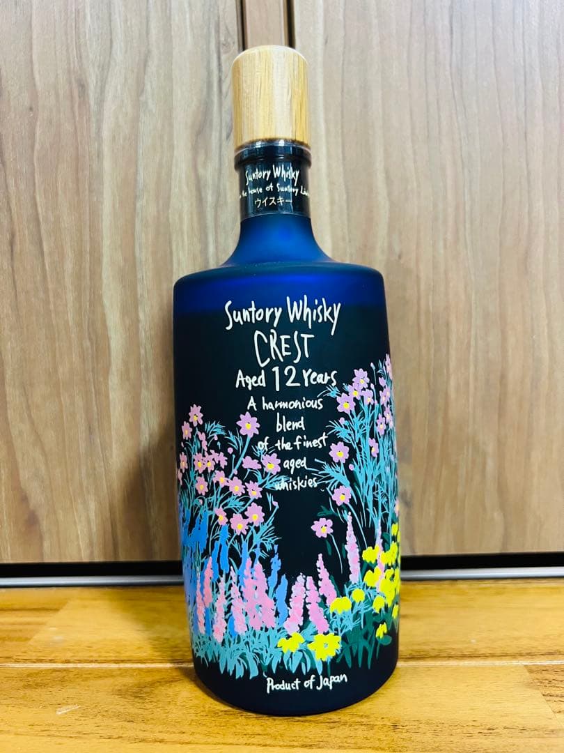 未開栓】サントリー クレスト 12年 秋の花ボトル - メルカリ
