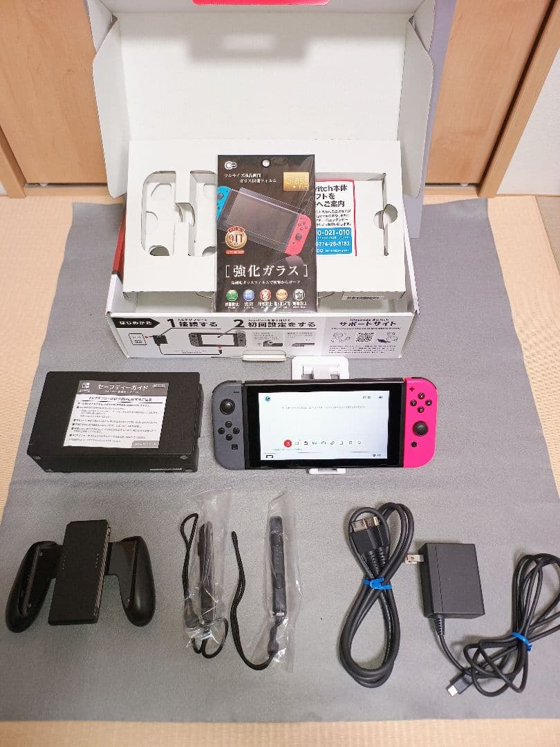 【完品】Nintendo Switch本体　初期型 グレー　箱付きスイッチ