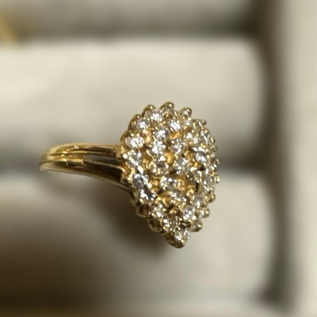 ココ　k18 ダイアモンドリング　6.5号