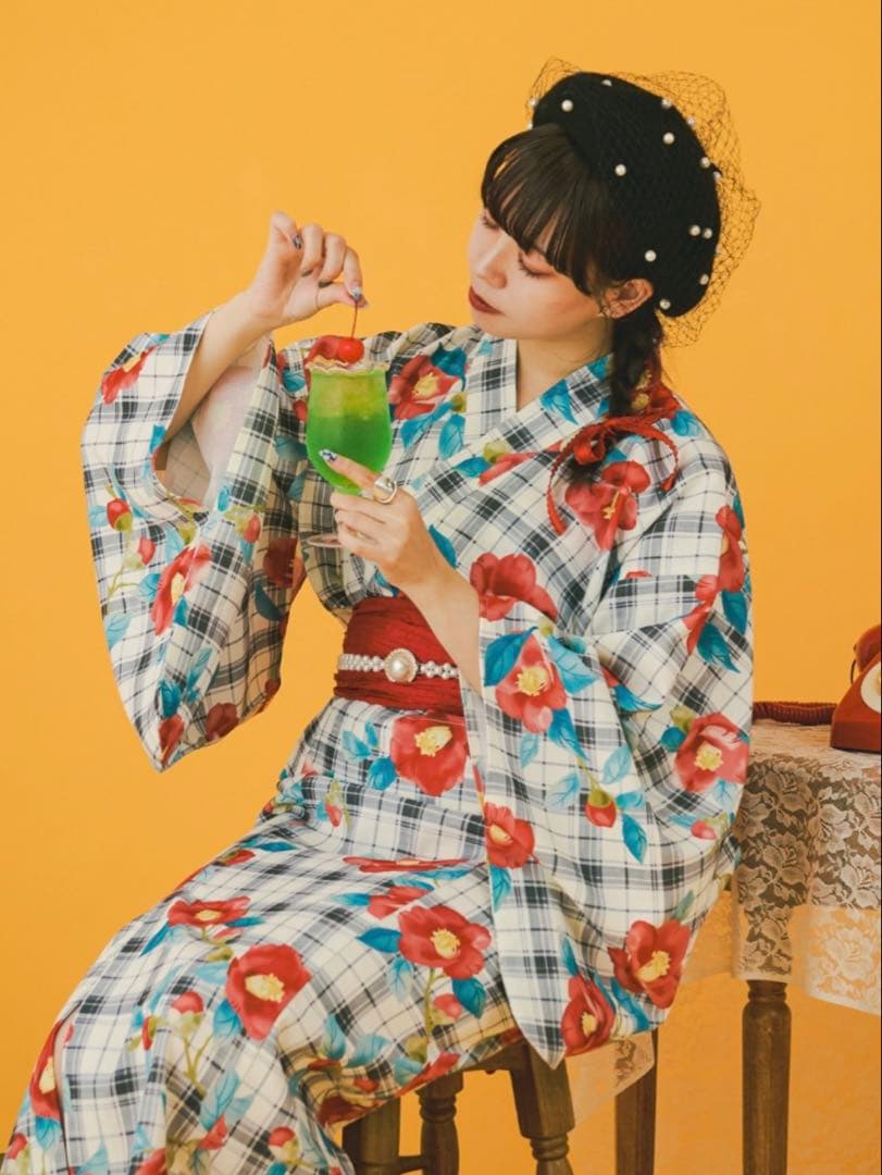 kutir 【クティールとレトロ】2wayレトロ浴衣セット