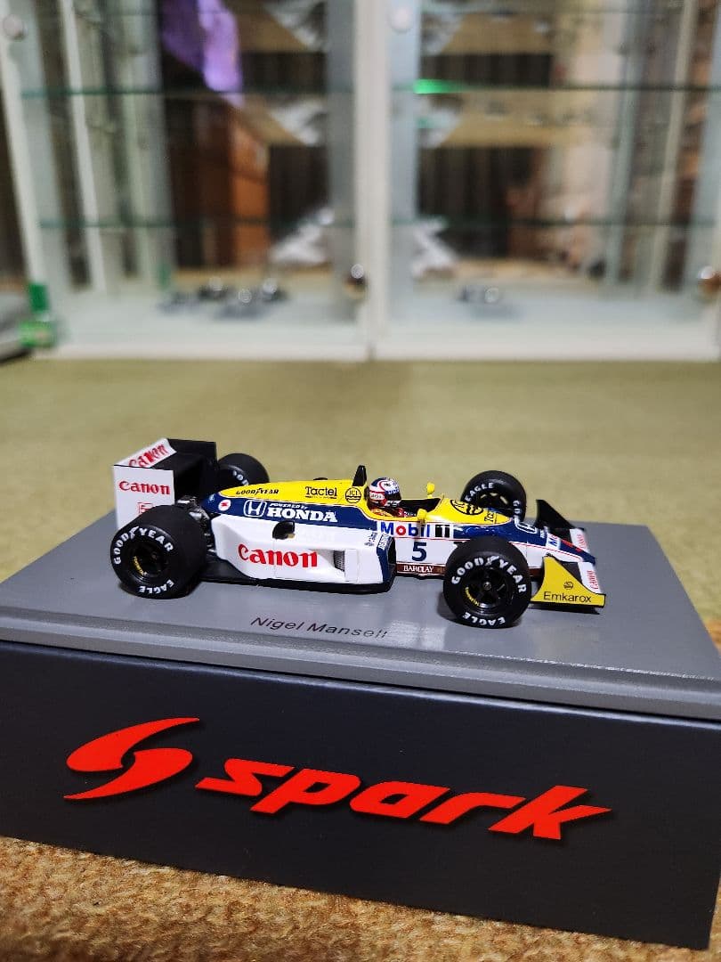 1/43 Spark Williams FW11B N マンセル 1987