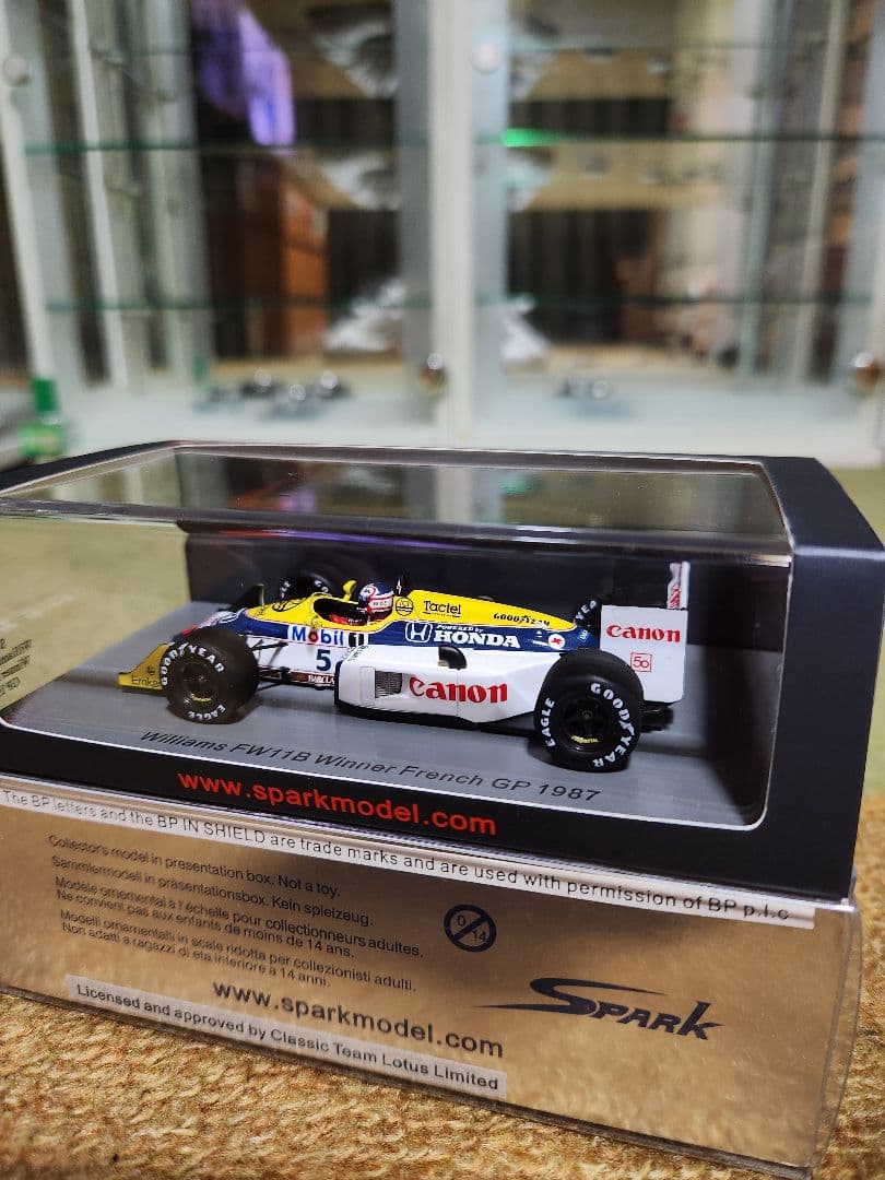 1/43 Spark Williams FW11B N マンセル 1987
