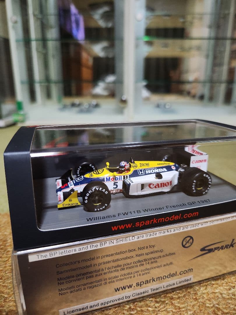 1/43 Spark Williams FW11B N マンセル 1987