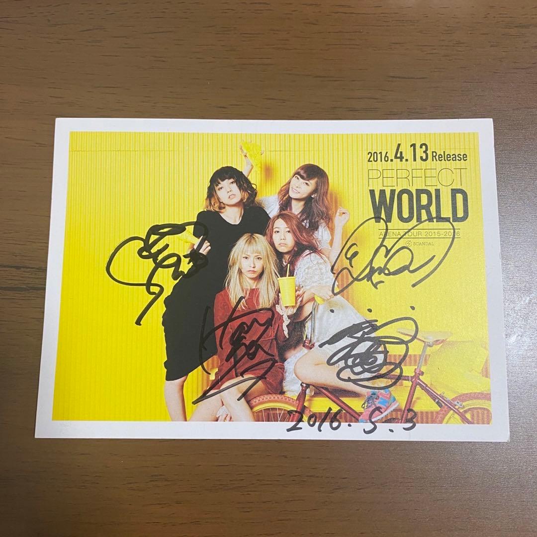 SCANDAL 限定ポスター&サイン SCANDAL 直筆サインポスター FILA✖️SCANDAL