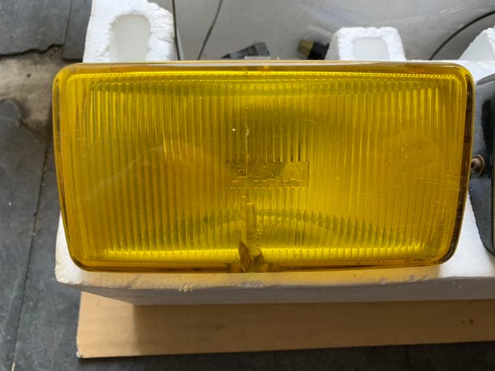 当時物 PIAA 60 角型 イエロー フォグランプ 110W 注文 当時物 レア