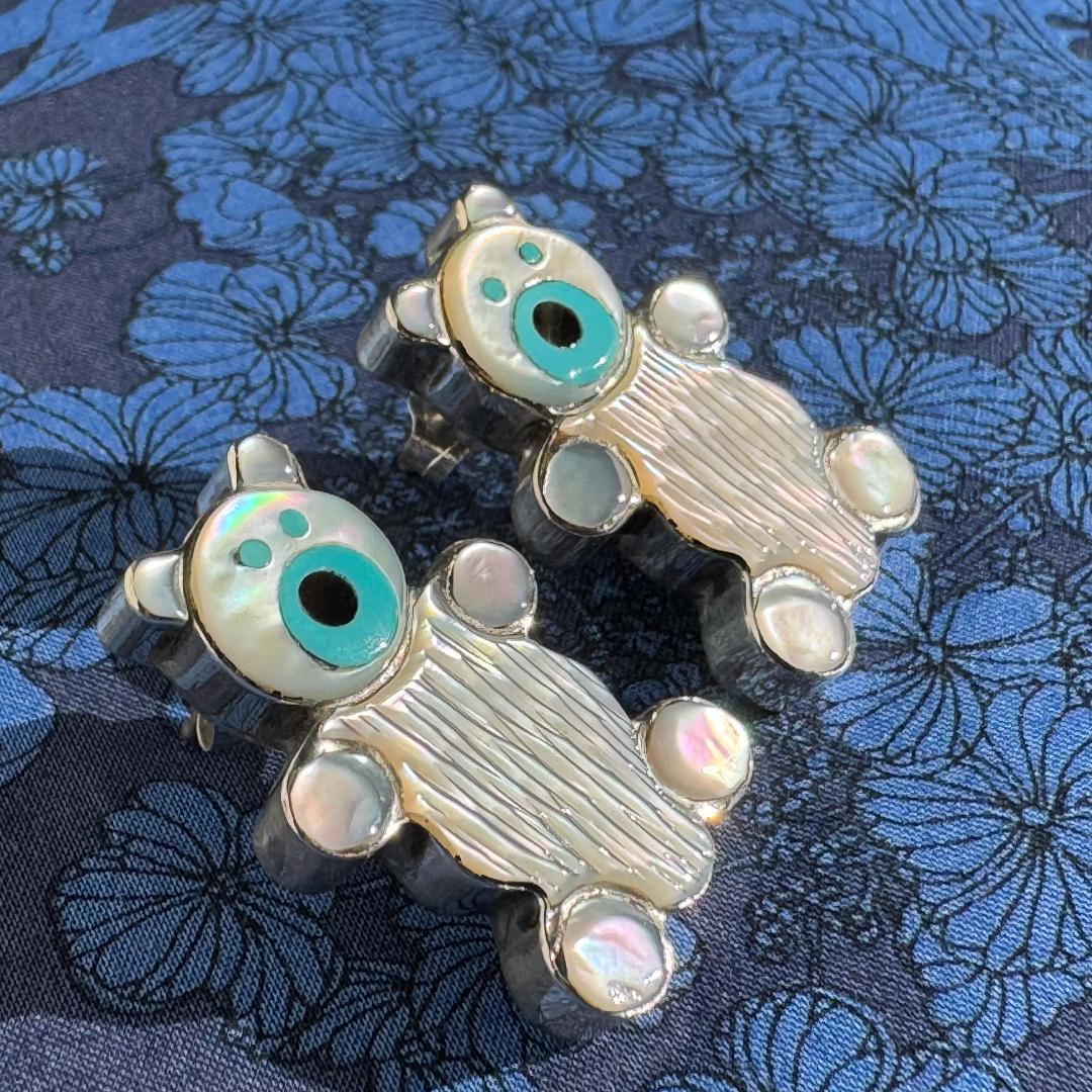 1990´s ヴィンテージ Ernest Leekela テディベアー ピアス